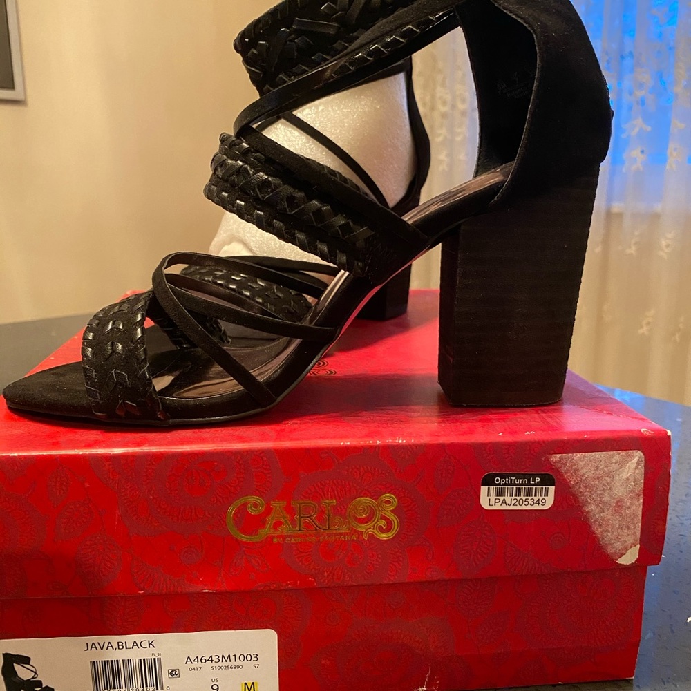 Carlos Santana Java Black Sandals